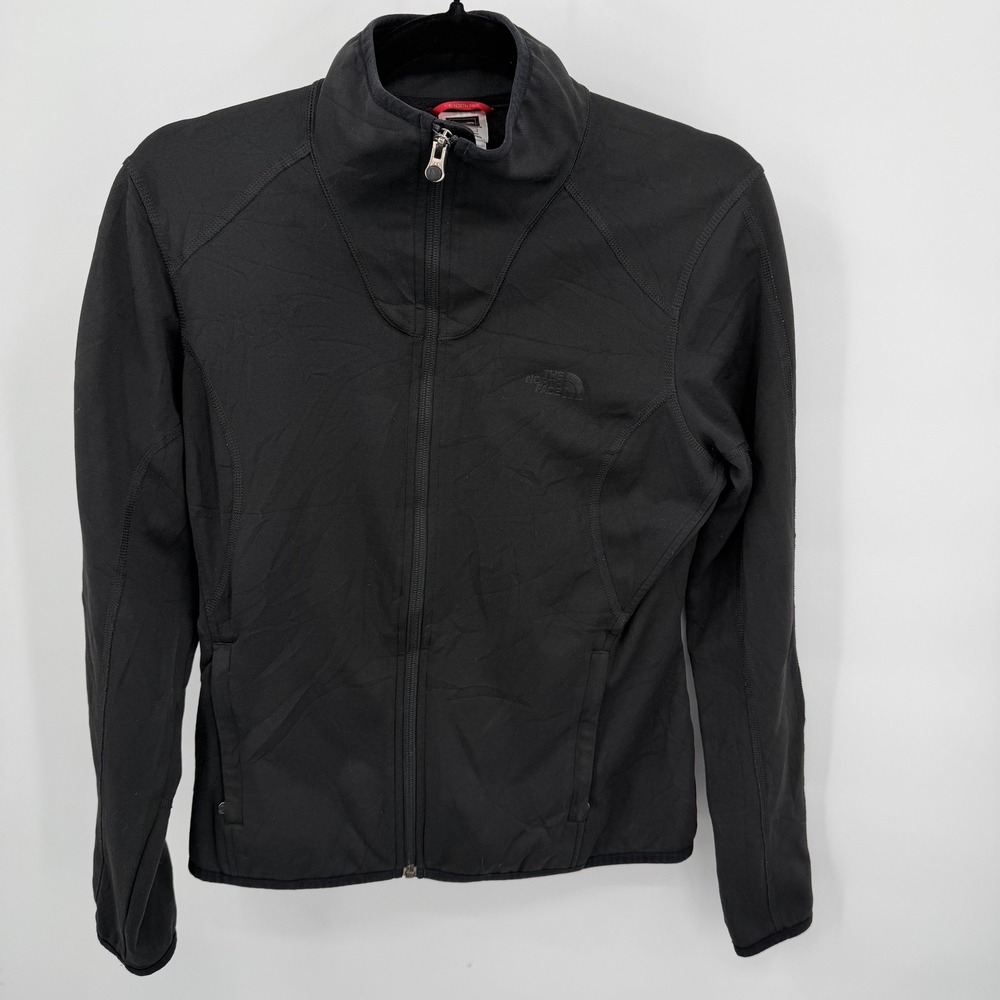 The North Face Womens Size M Jacket Black Full Zip 100% Polyester - Picture 1 of 11